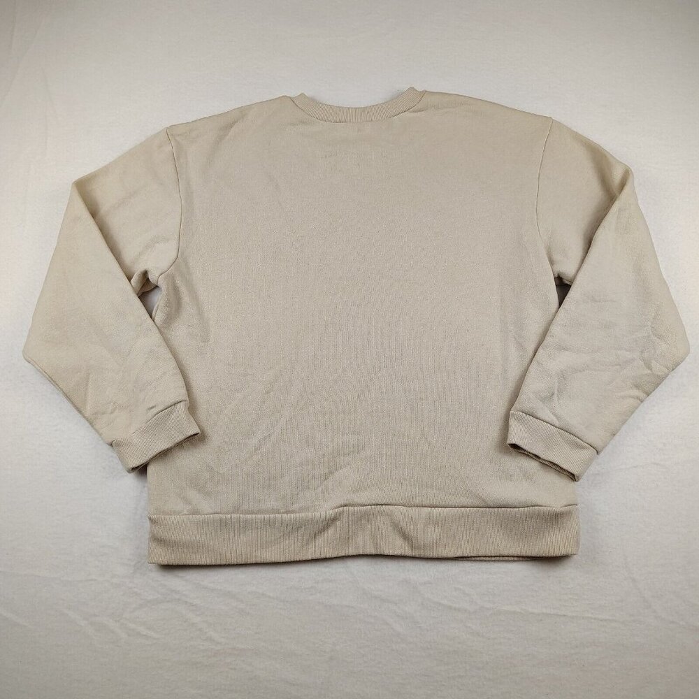 Zara Sweater Womens Small Cream Crochet Pockets Pullover Cozy - Picture 2 of 10